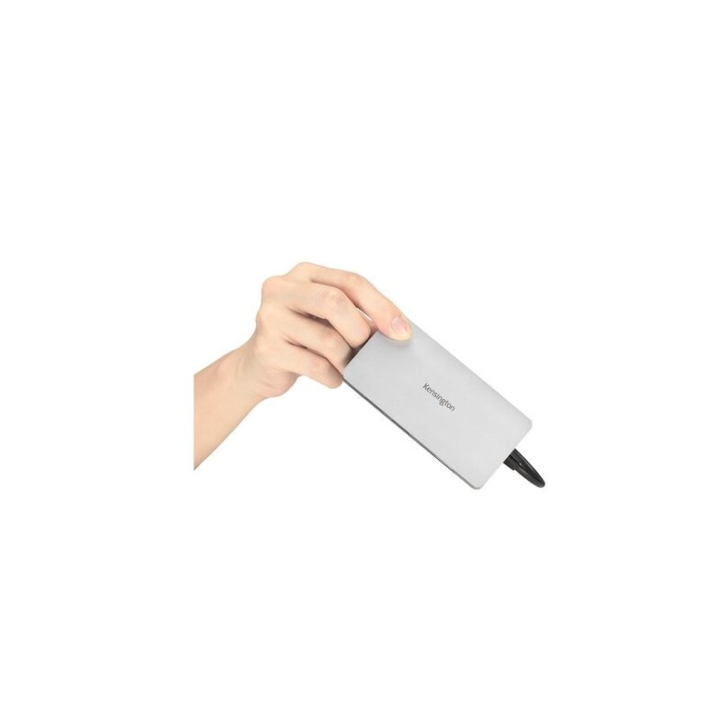 Kensington UH1400P Mobilusis šakotuvas/jungčių stotelė, 8-in-1 USB-C, Pilka