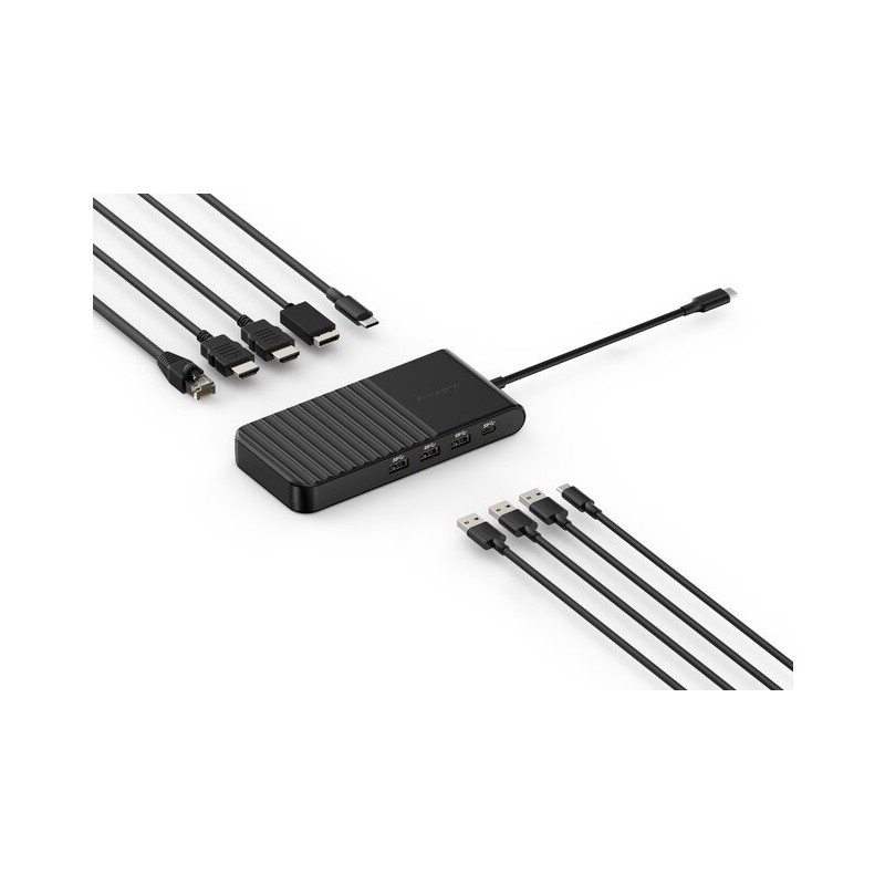 Kensington UH1500P EQ Jungčių stotelė, USB-C 5Gbps Triple Video, Juoda