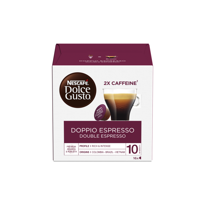Nescafe Dolce Gusto Doppio Espresso kava, 16 kapsulių dėžutėje