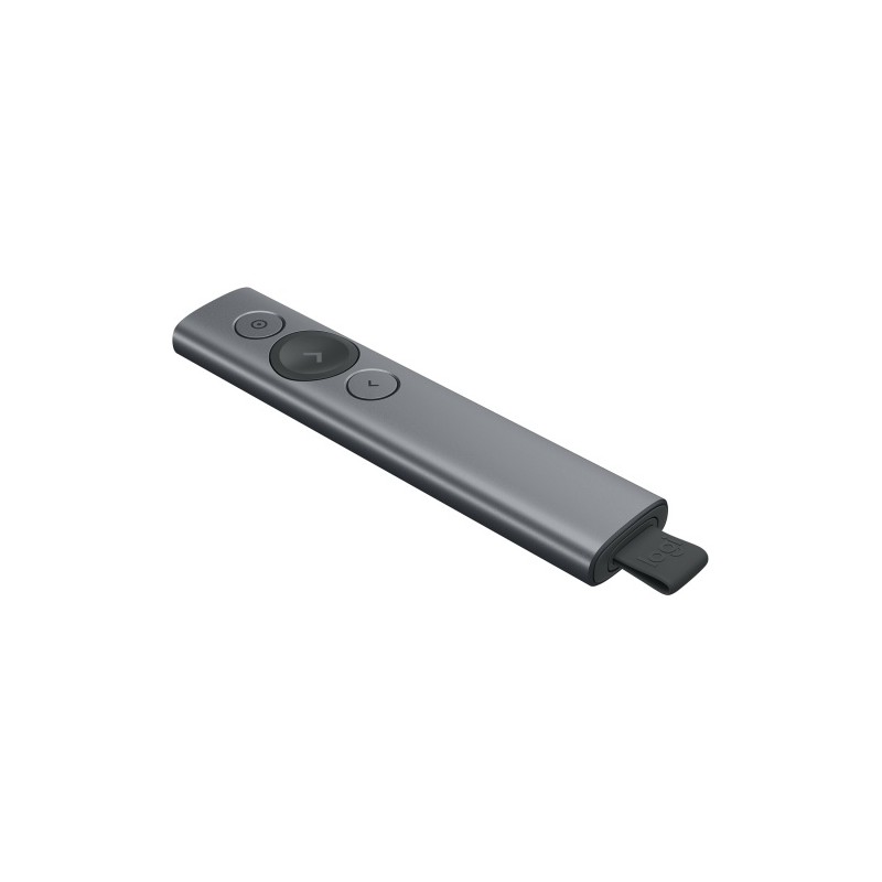 Logitech Spotlight 910-004861 Nuotolinio valdymo pultas Bluetooth/RF, Slate