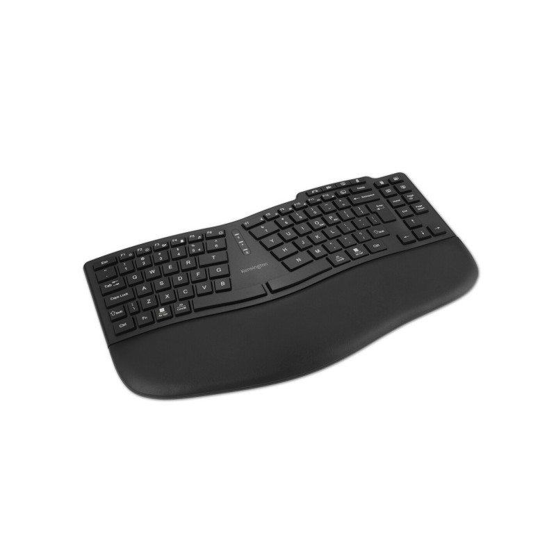 Kensington Pro Fit Ergo KB675 EQ TKL Belaidė klaviatūra, RF Wireless + BT, US Int, Juoda