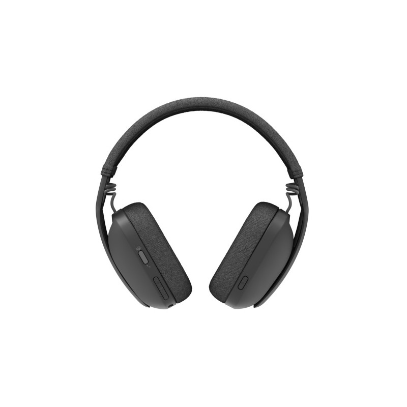 Logitech Zone Vibe Wireless MS Teams Belaidės ausinės, USB-C Bluetooth receiver, Graphite
