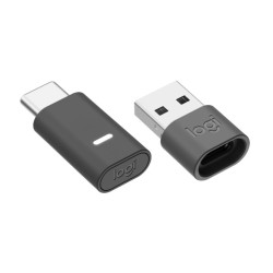 Logitech Zone Vibe Wireless MS Teams Belaidės ausinės, USB-C Bluetooth receiver, Graphite