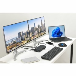 Kensington SD4781P EQ Jungčių stotelė USB-C & USB-A Dual 4K, Juoda
