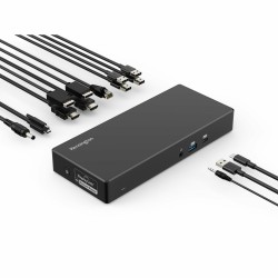 Kensington SD4781P EQ Jungčių stotelė USB-C & USB-A Dual 4K, Juoda