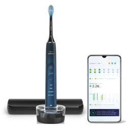 Philips Sonicare DiamondClean 9000 Series HX9911/88 Elektrinis dantų šepetėlis, Juoda/Mėlyna