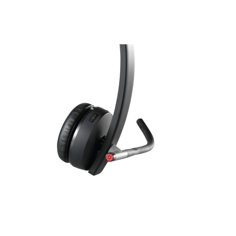 Logitech H820e Mono Belaidės ausinės, DECT USB-A, Juoda