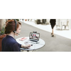 Logitech H820e Mono Belaidės ausinės, DECT USB-A, Juoda