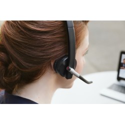 Logitech H820e Mono Belaidės ausinės, DECT USB-A, Juoda