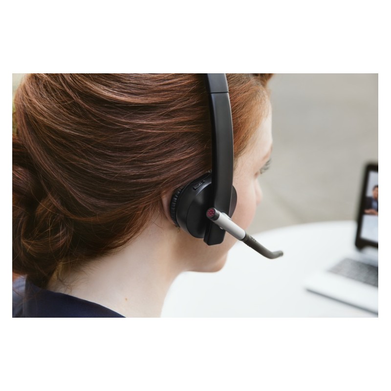 Logitech H820e Mono Belaidės ausinės, DECT USB-A, Juoda