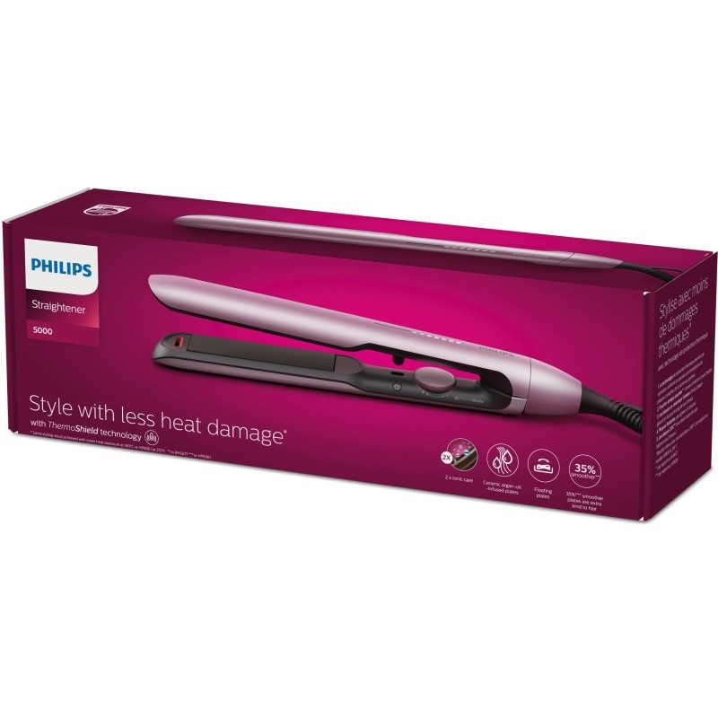 Philips 5000 Series BHS530/00 Plaukų tiesintuvas, Metallic Pink