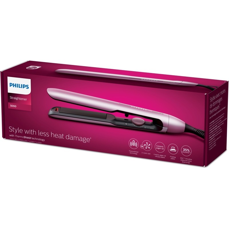 Philips 5000 Series BHS530/00 Plaukų tiesintuvas, Metallic Pink