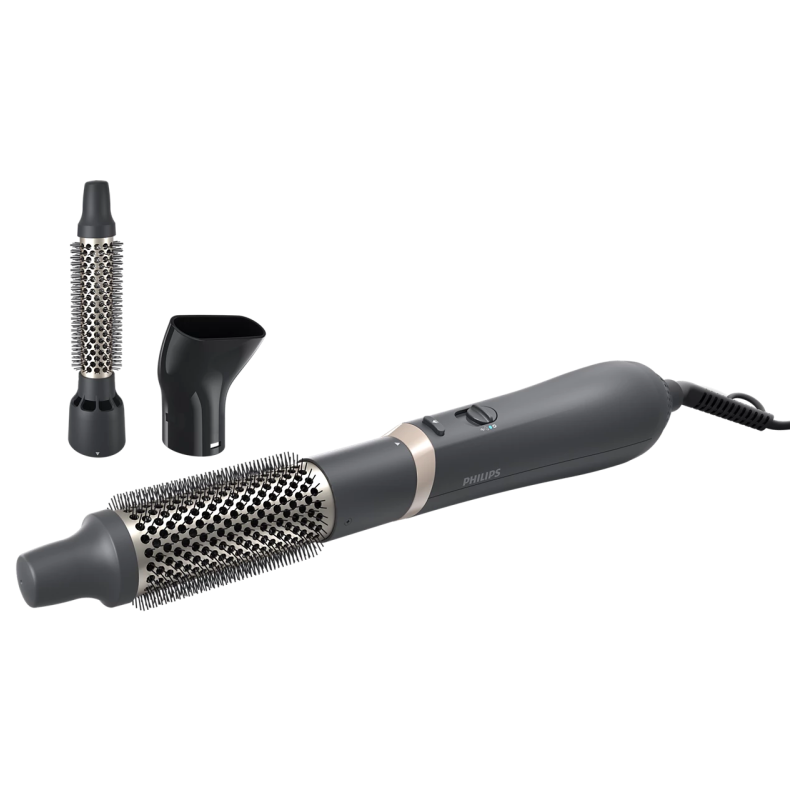 Philips 3000 Series Air Styler BHA301/00 Plaukų formavimo šukos, Juoda