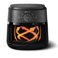 Philips 2000 Series NA231/00 Karšto oro gruzdintuvė 6.2 L 1700 W, Juoda/Sidabrinė