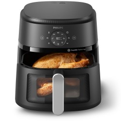Philips 2000 Series NA231/00 Karšto oro gruzdintuvė 6.2 L 1700 W, Juoda/Sidabrinė