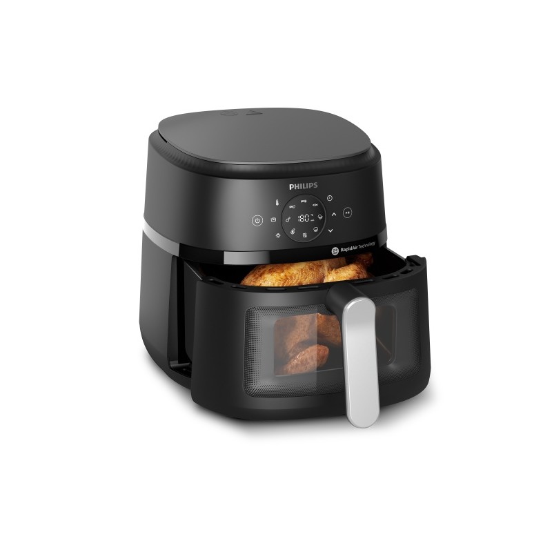 Philips 2000 Series NA231/00 Karšto oro gruzdintuvė 6.2 L 1700 W, Juoda/Sidabrinė