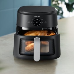Philips 2000 Series NA231/00 Karšto oro gruzdintuvė 6.2 L 1700 W, Juoda/Sidabrinė