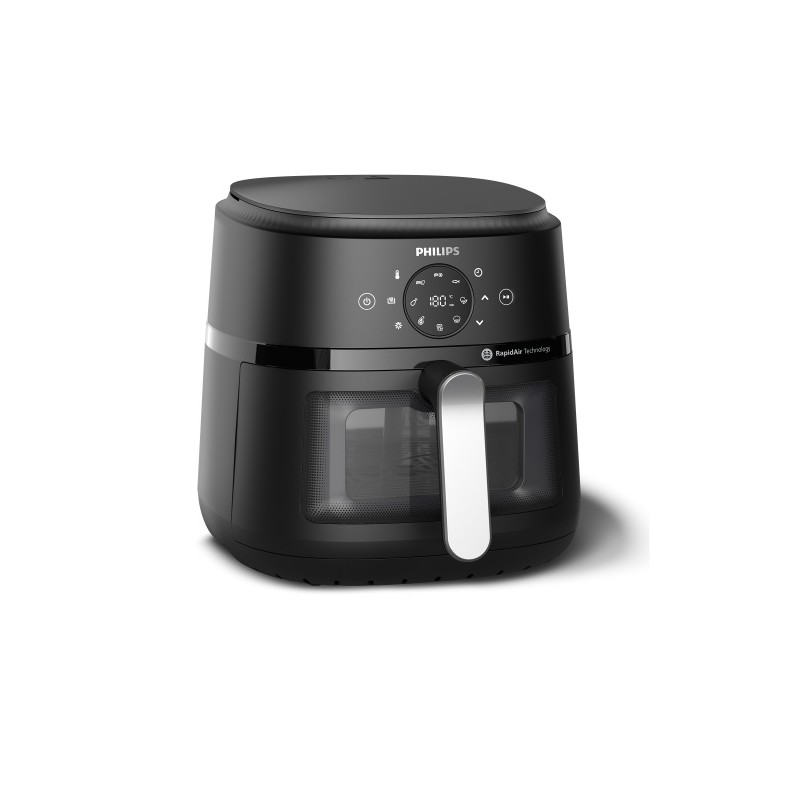 Philips 2000 Series NA231/00 Karšto oro gruzdintuvė 6.2 L 1700 W, Juoda/Sidabrinė