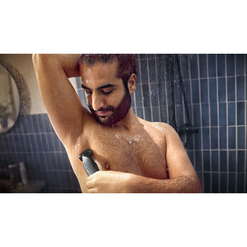 Philips Bodygroom 3000 Series BG3027/05 Kūno plaukų skustuvas / kirpimo mašinėlė, Juoda/Mėlyna