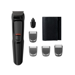 Philips Multigroom 3000 Series MG3710/15, 6-in-1 Plaukų kirpimo mašinėlė, Juoda