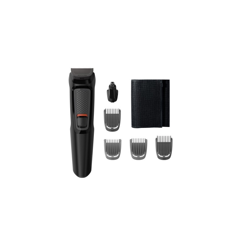 Philips Multigroom 3000 Series MG3710/15, 6-in-1 Plaukų kirpimo mašinėlė, Juoda