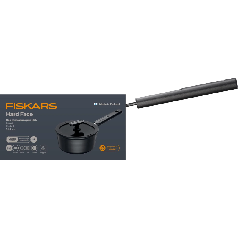 Fiskars Hard Face 1075524 Non-stick Padažo puodas 1.8L