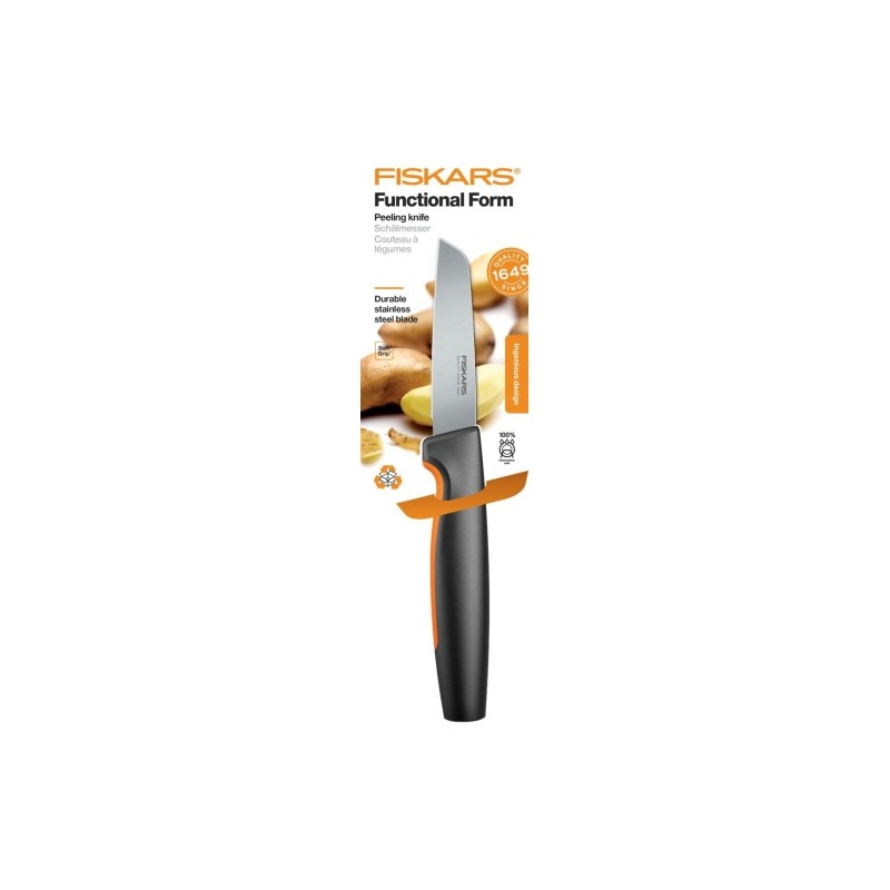 Fiskars Functional Form 1057544 Lupimo peilis su tiesiais ašmenimis 8 cm