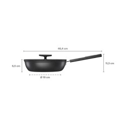 Fiskars Hard Face 1075528 Non-stick Saute Keptuvė - troškintuvas 24 cm 2.2L