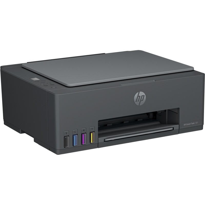 HP Smart Tank 581 AiO Spausdintuvas rašalinis spalvotas MFP A4 12 ppm USB Wi-Fi Bluetooth