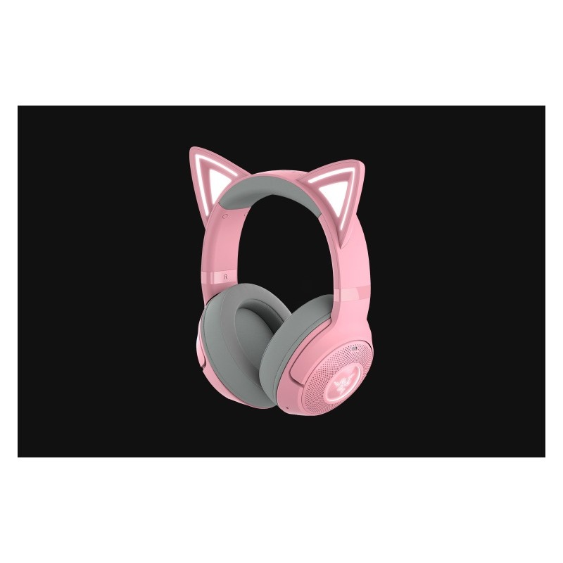 Razer Kraken Kitty V2 BT Belaidės žaidimų ausinės, Bluetooth, Quartz
