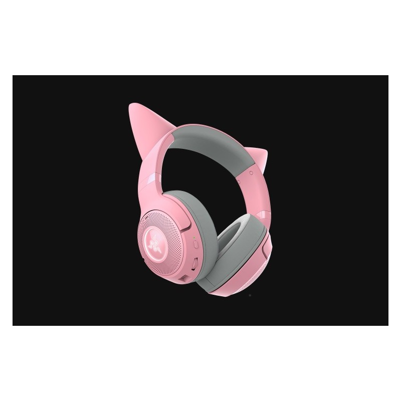 Razer Kraken Kitty V2 BT Belaidės žaidimų ausinės, Bluetooth, Quartz