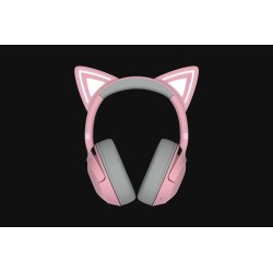 Razer Kraken Kitty V2 BT Belaidės žaidimų ausinės, Bluetooth, Quartz