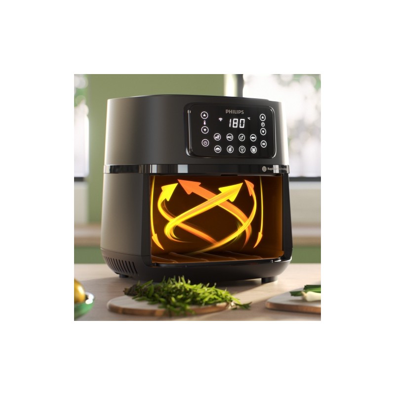 Philips 5000 Series XXL HD9285/93 Karšto oro gruzdintuvė 7.2 L 2000 W, Juoda