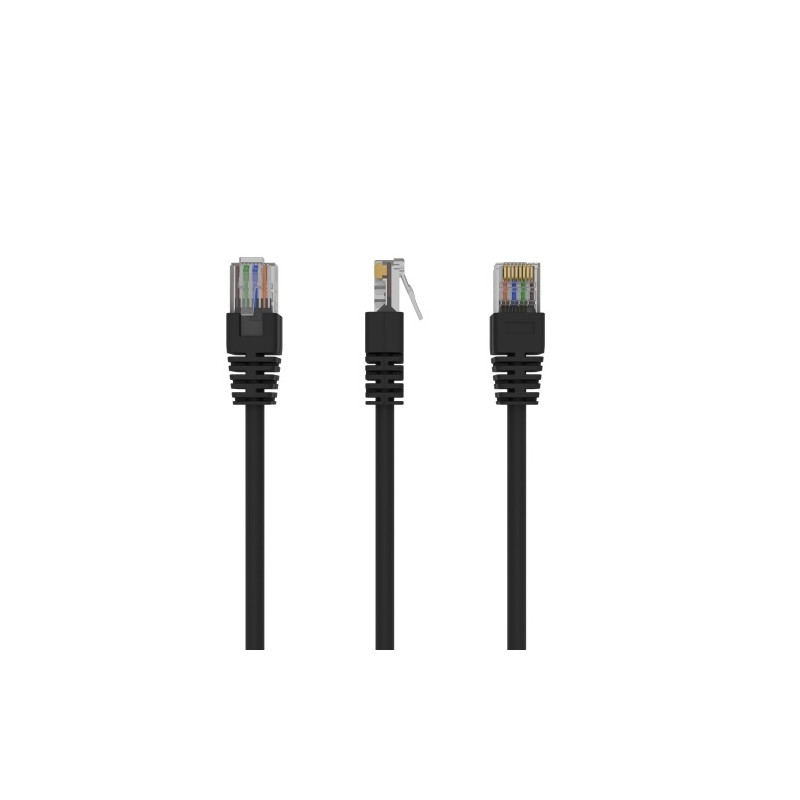 Gembird PP12-5M/BK CAT5e UTP Patch Cord 5m, Black