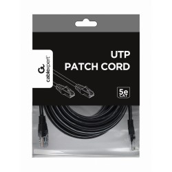 Gembird PP12-5M/BK CAT5e UTP Patch Cord 5m, Black