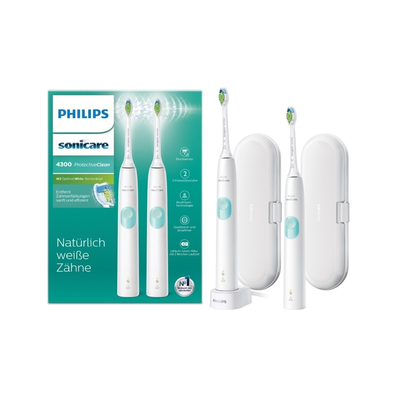 Philips Sonicare ProtectiveClean 4300 Series HX6807/35 Elektrinis dantų šepetėlis, Balta