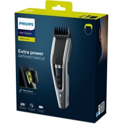 Philips 5000 Series HC5630/15 Plaukų kirpimo mašinėlė, Sidabrinė/Juoda