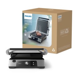 Philips 5000 Series HD6301/90 Elektrinis kontaktinis grilis, 2200 W, Juoda/Sidabrinė