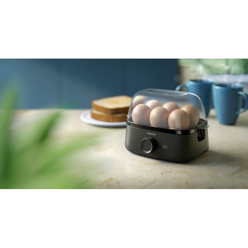 Philips 3000 Series HD9137/90 Kiaušinių virimo aparatas, Juoda