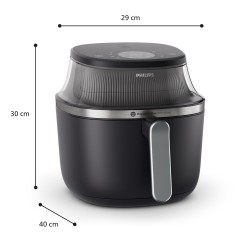 Philips 3000 Series NA322/00 Karšto oro gruzdintuvė 4.2 L 1400 W, Juoda