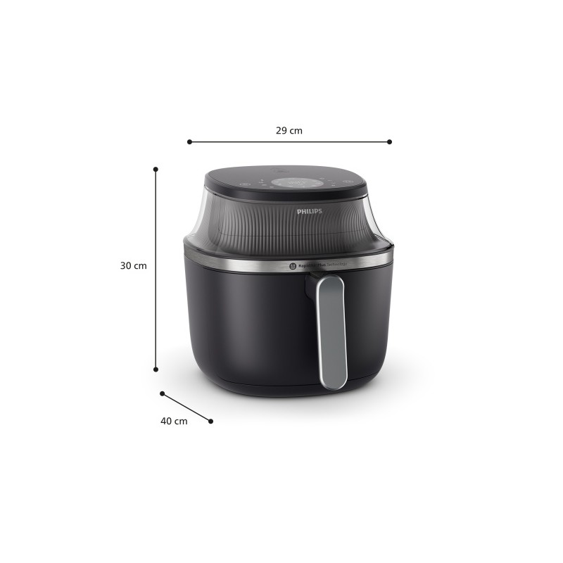 Philips 3000 Series NA322/00 Karšto oro gruzdintuvė 4.2 L 1400 W, Juoda