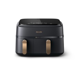Philips 3000 Series Dual Basket NA352/00 Karšto oro gruzdintuvė 9 L 2400 W, Charcoal Grey