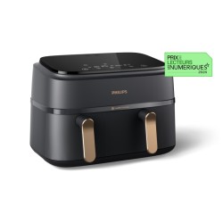 Philips 3000 Series Dual Basket NA352/00 Karšto oro gruzdintuvė 9 L 2400 W, Charcoal Grey