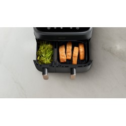 Philips 3000 Series Dual Basket NA352/00 Karšto oro gruzdintuvė 9 L 2400 W, Charcoal Grey