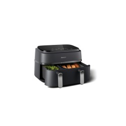 Philips 3000 Series Dual Basket NA352/00 Karšto oro gruzdintuvė 9 L 2400 W, Charcoal Grey