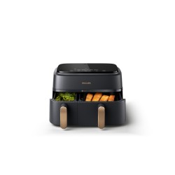 Philips 3000 Series Dual Basket NA352/00 Karšto oro gruzdintuvė 9 L 2400 W, Charcoal Grey