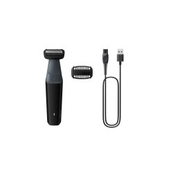 Philips Bodygroom 3000 Series BG3017/01 Kūno plaukų skustuvas / kirpimo mašinėlė, Juoda/Pilka
