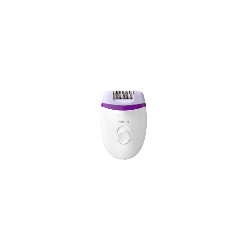 Philips Satinelle Essential BRE225/00 Kompaktiškas laidinis epiliatorius, Violetinė/Balta