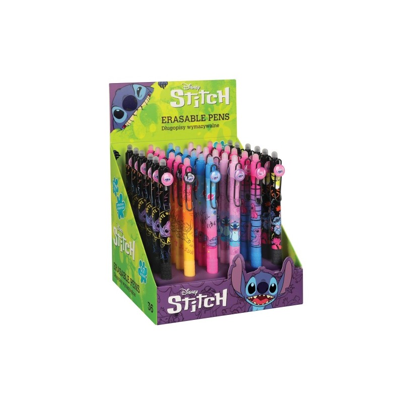 Automatinis gumuotas trinamasis tušinukas CoolPack Disney Stitch Black
