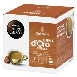 Nescafe Dolce Gusto Dallmayr Crema d'Oro Intensa kava, 16 kapsulių dėžutėje